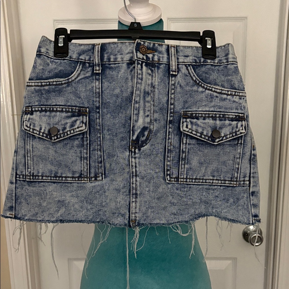 Sincerely Jules Blue Denim Mini Skirt